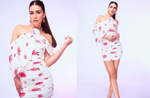 Kriti Sanons floral print mini dress takes you back to summer days; See pics